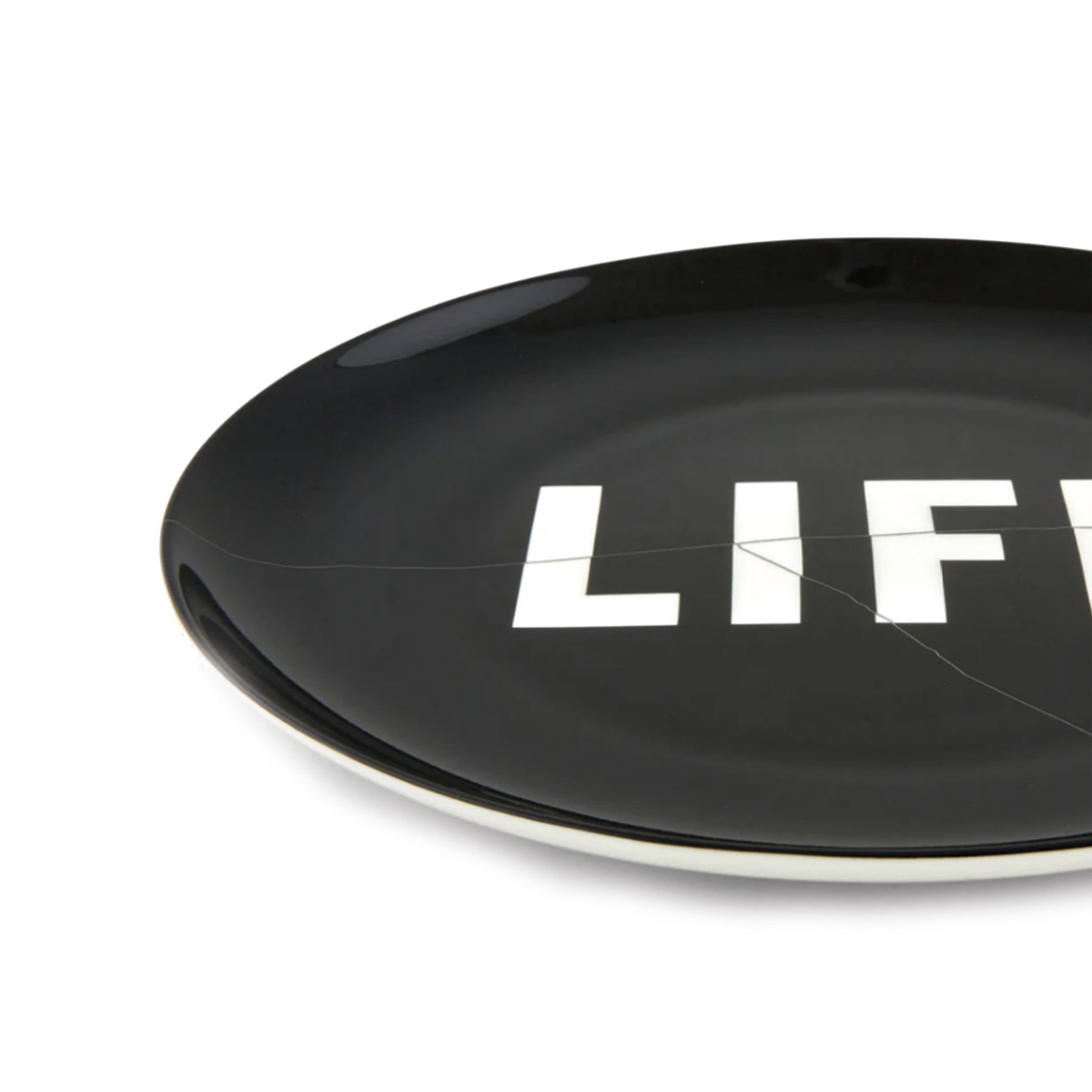 Life Black and White Plate by Virgil Abloh