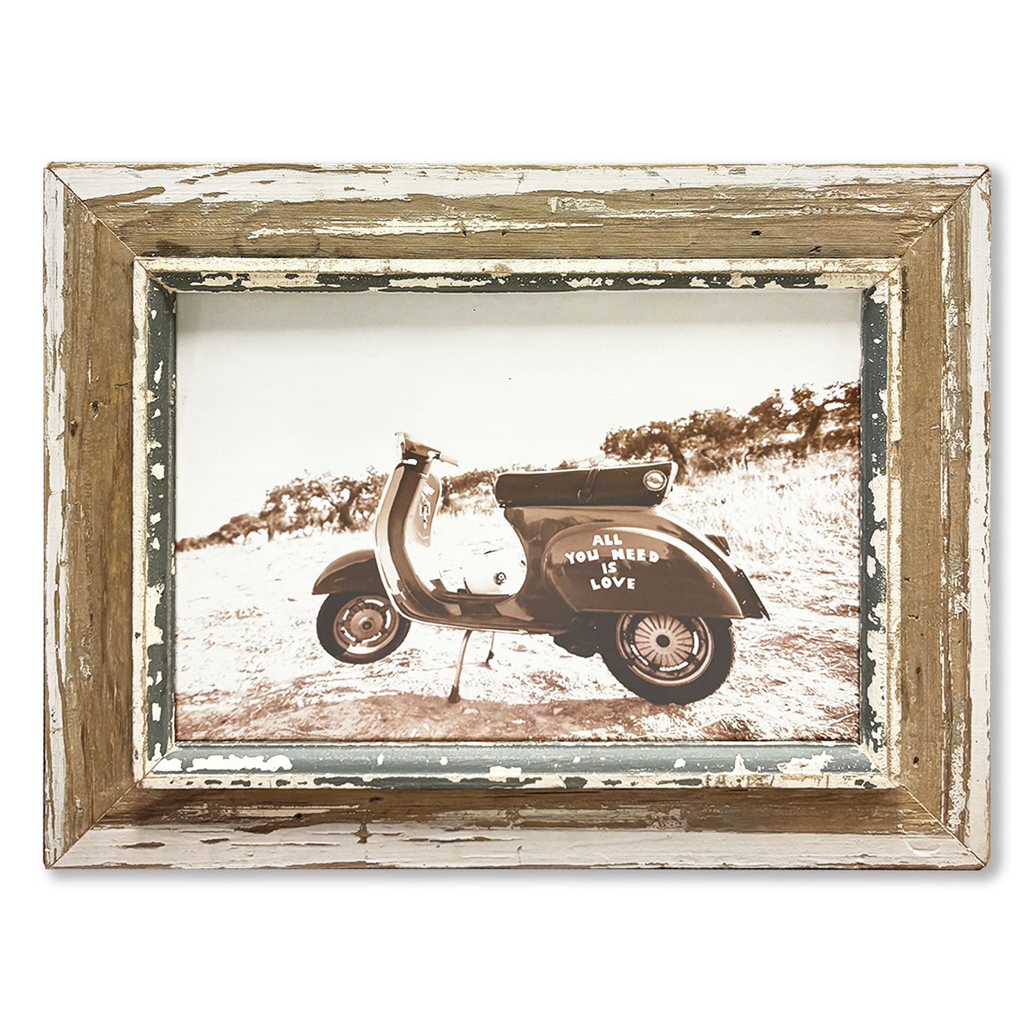 Foto Vespa in cornice in legno Cape Best